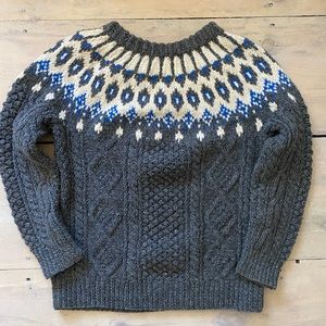 Beautiful handmade (Ireland) thick Wool Icelandic Sweater